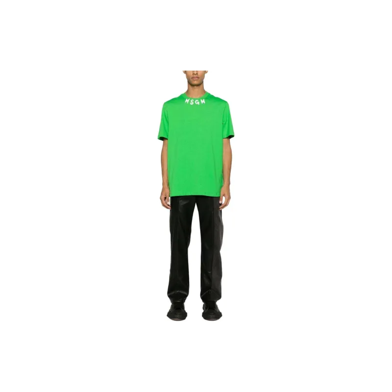 MSGM T Shirt Men's Bright Green-2