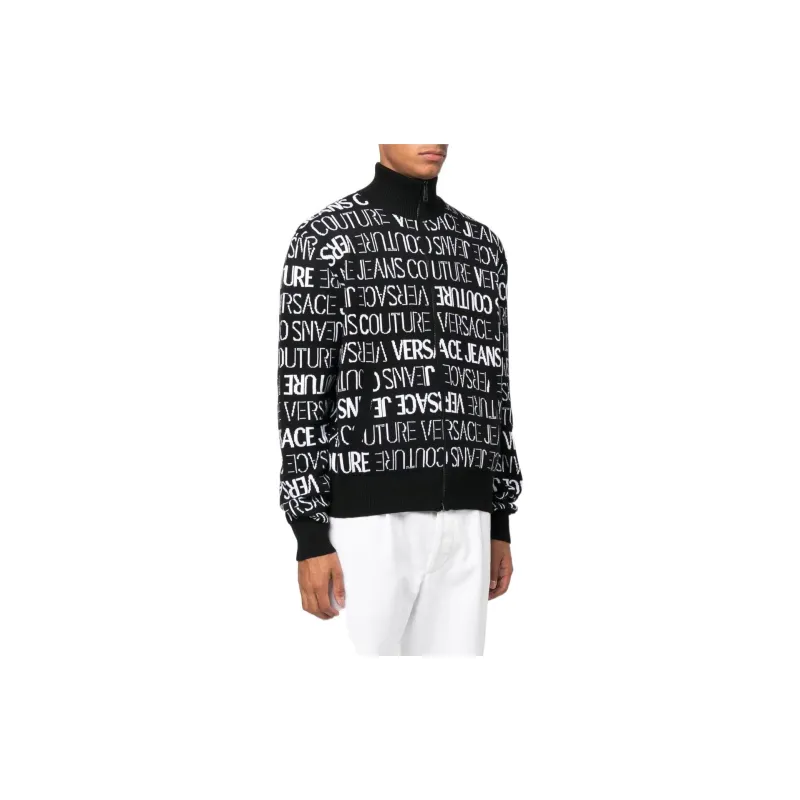 VERSACE JEANS COUTURE SS22 Loose Fit Knitwear Men's Black-2