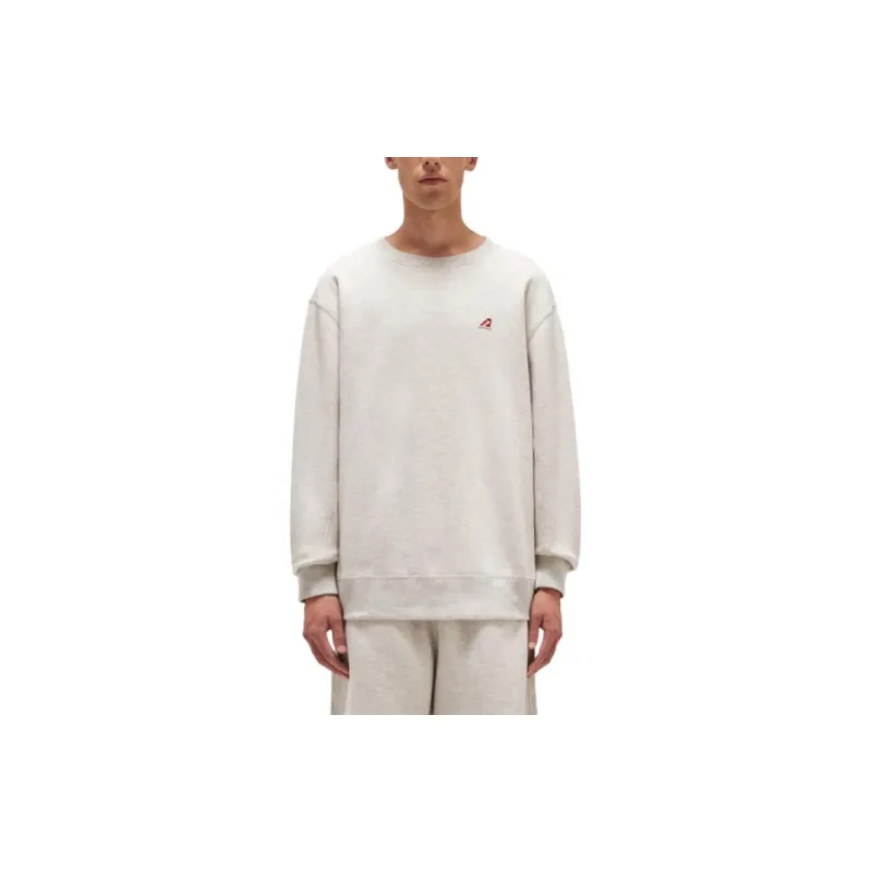 AUTRY Melange Gray Ease Crew Neck Sweatshirt Sweatshirt Men's Gray-1