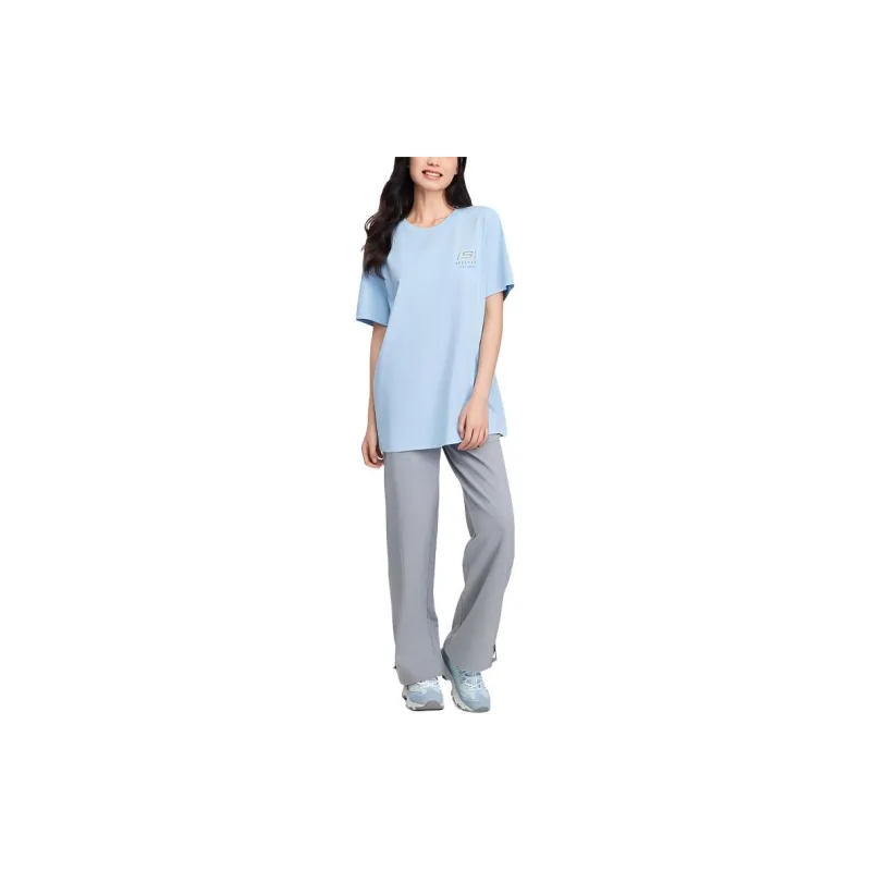 Skechers T Shirt Unisex Cerulean Sky-1