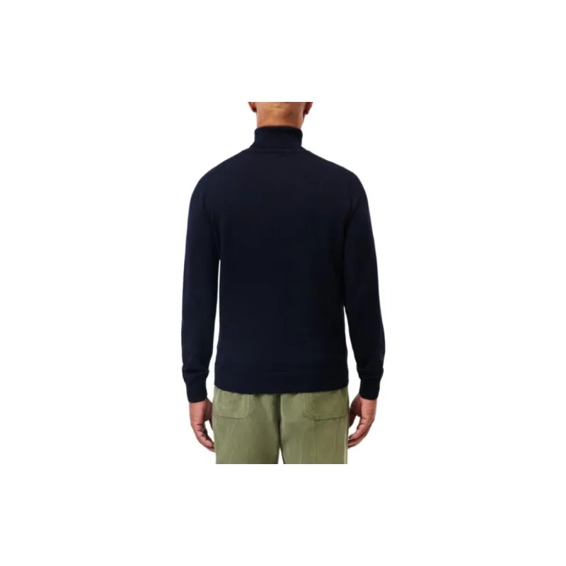 LACOSTE Logo Embroidered Turtleneck Jumper-2