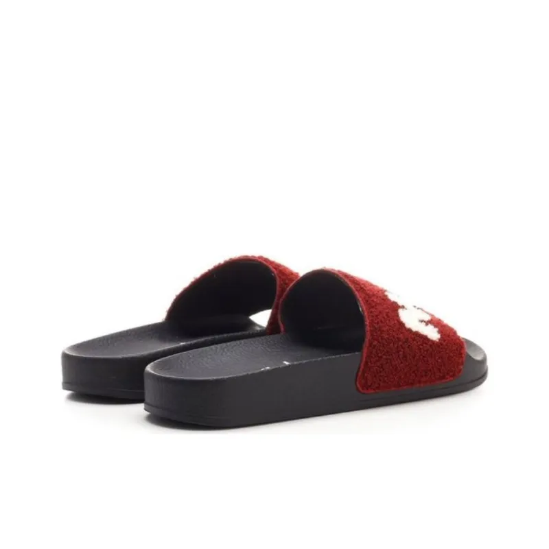 MARNI Slide Slippers Women's Black Red-3