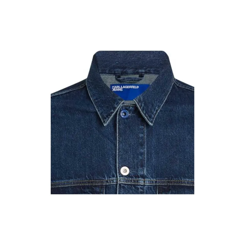 KARL LAGERFELD / Karl Lagerfeld Jeans Patchwork Panelled Denim Jacket-3