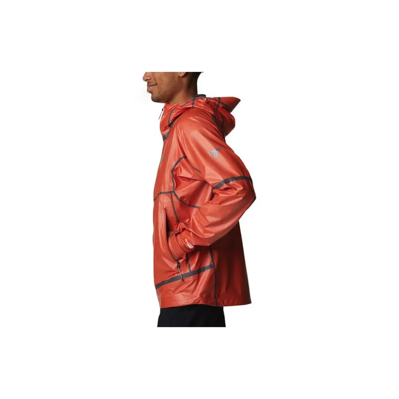 Columbia Windbreaker Jacket Men's Red-3