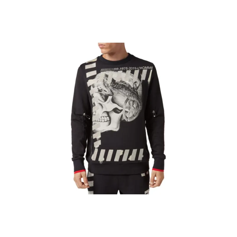PHILIPP PLEIN Sweatshirts Men Black-2