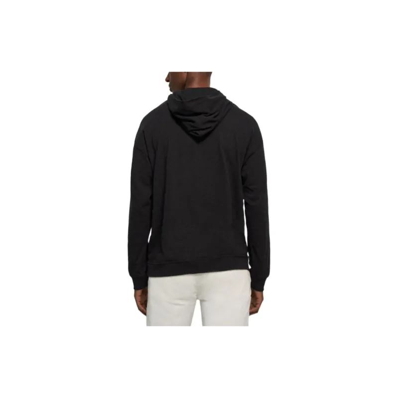 THEORY Layer Hoodie In Cotton Sweatshirt Men's Black-2