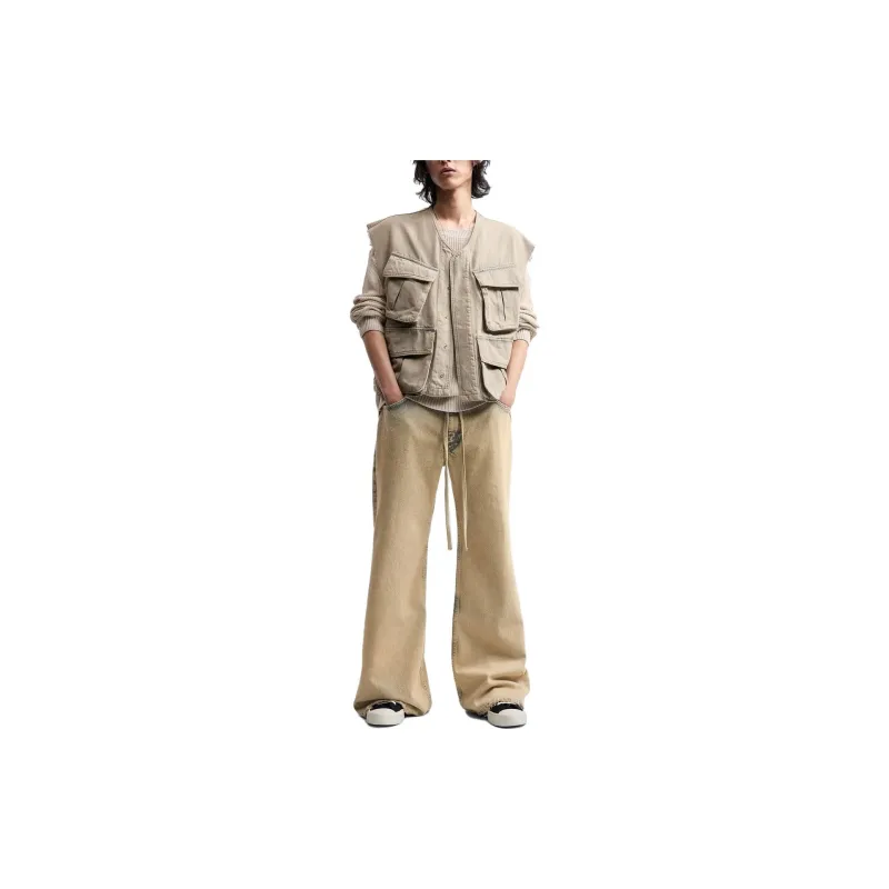 ZARA Vests Men Light Khaki-2
