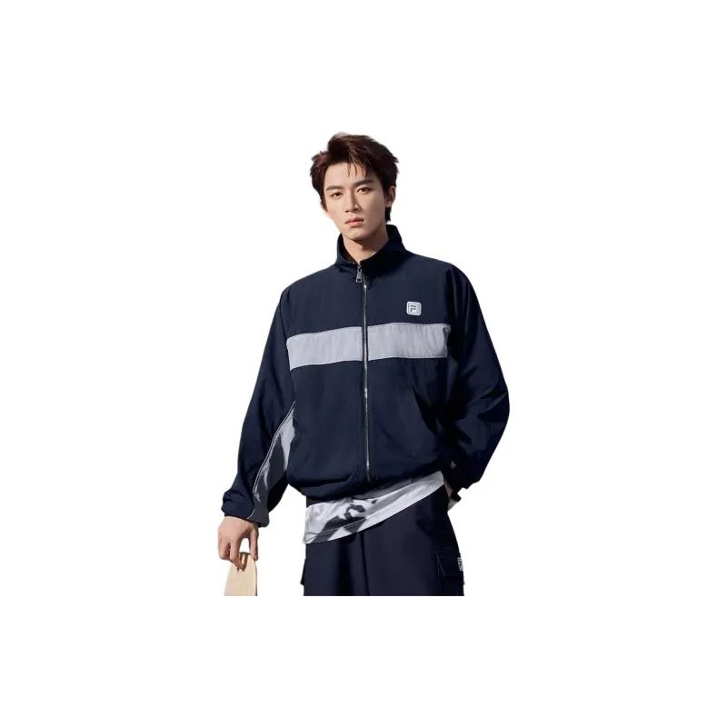 FILA FUSION x BEAMS Jackets Coats Unisex Navy Blue-2