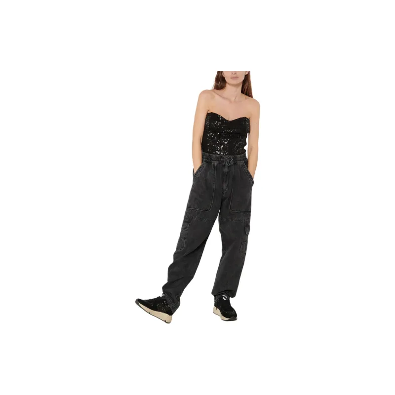 ISABEL MARANT Drawstring Track Jeans-6