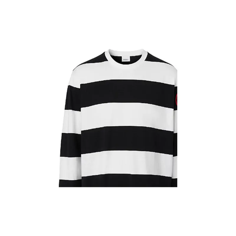 Burberry T Shirt Men's Black White-4