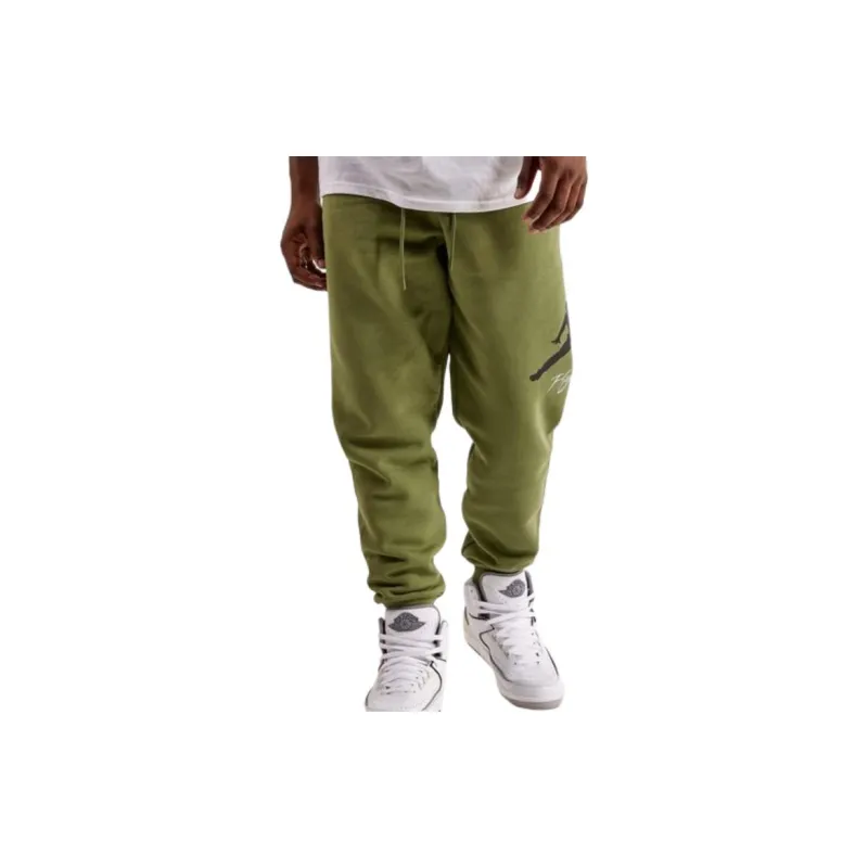 Jordan Essentials Knitted Sweatpants Men Light Olive-3