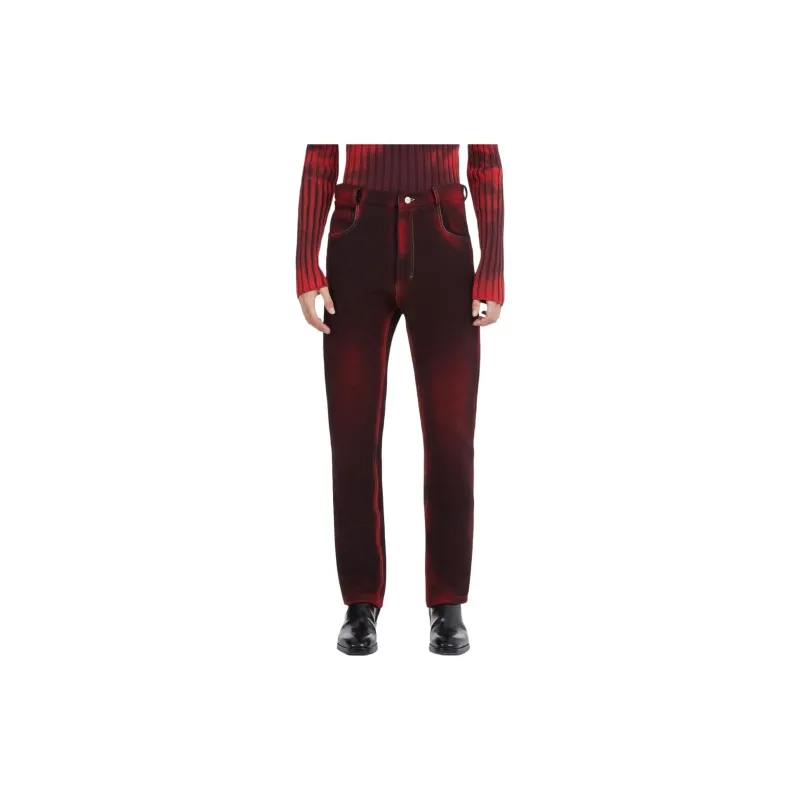 Ferragamo Denim-print Slim-cut Trousers-2