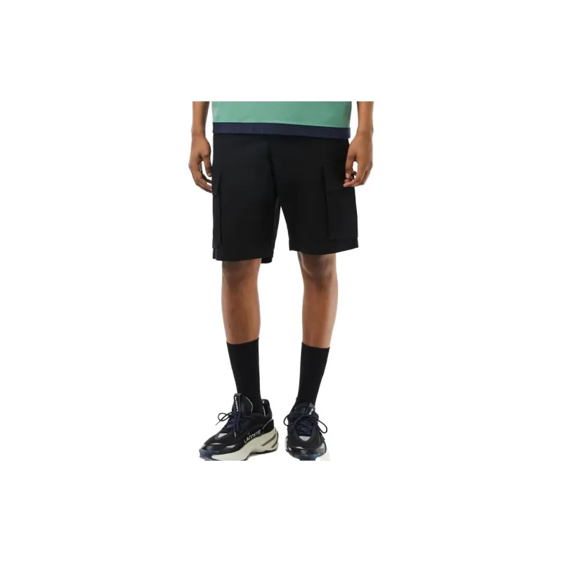 LACOSTE Cargo Shorts Men's Black-1