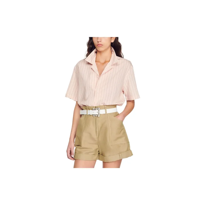Sandro Shirts Unisex Pink-7