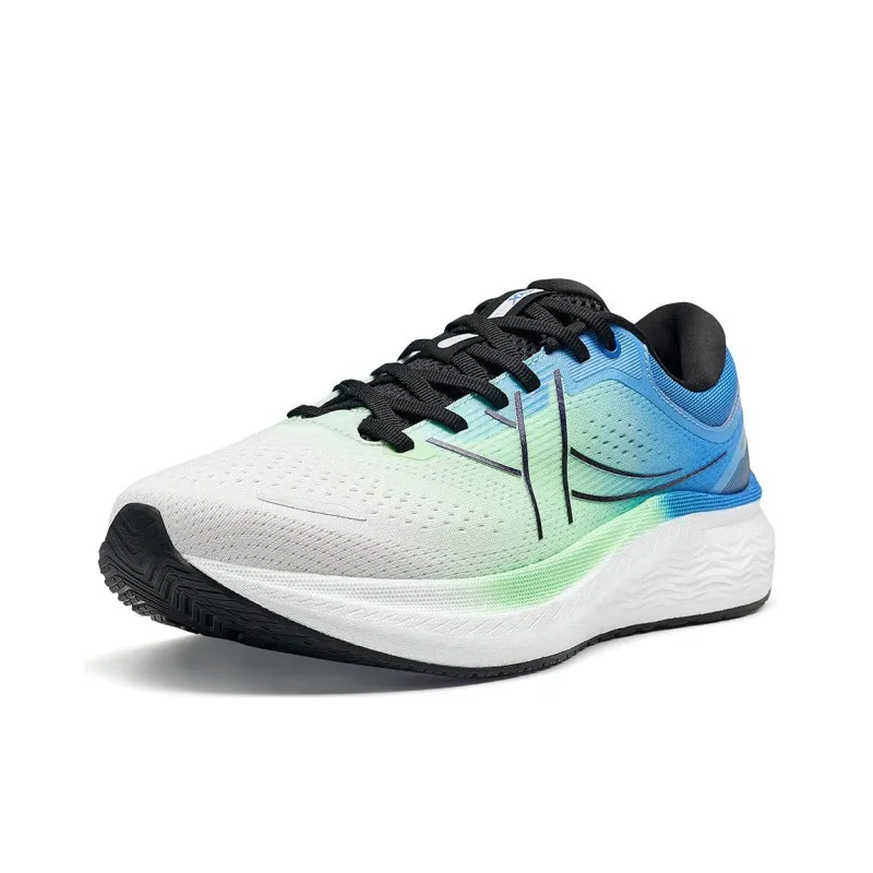 XTEP First Class Anti-Slip Wear-Resistant Low-Top Casual Running Shoes Men's White Teal Blue-1