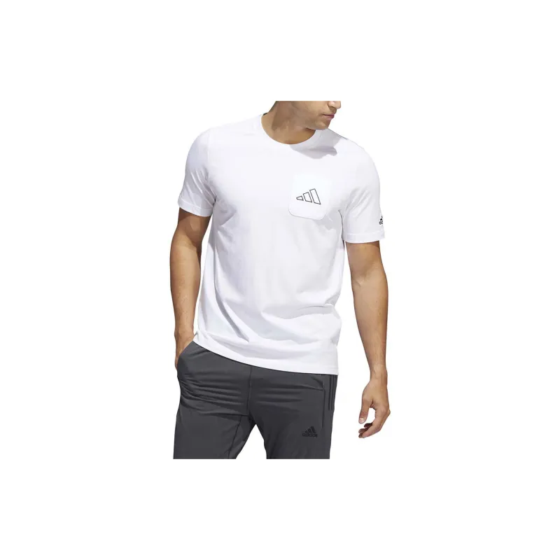 Adidas T Shirts Men White-1