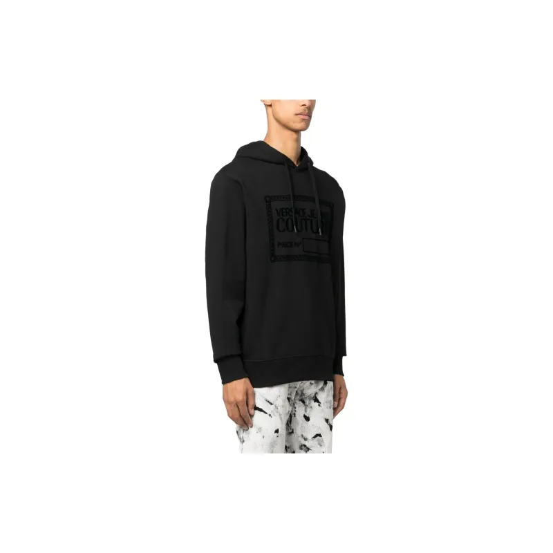 VERSACE JEANS COUTURE Logo Printed Drawstring Hoodie-3