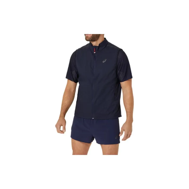 Asics METARUN PACKABLE GILET T Shirt Men Dark Blue-2