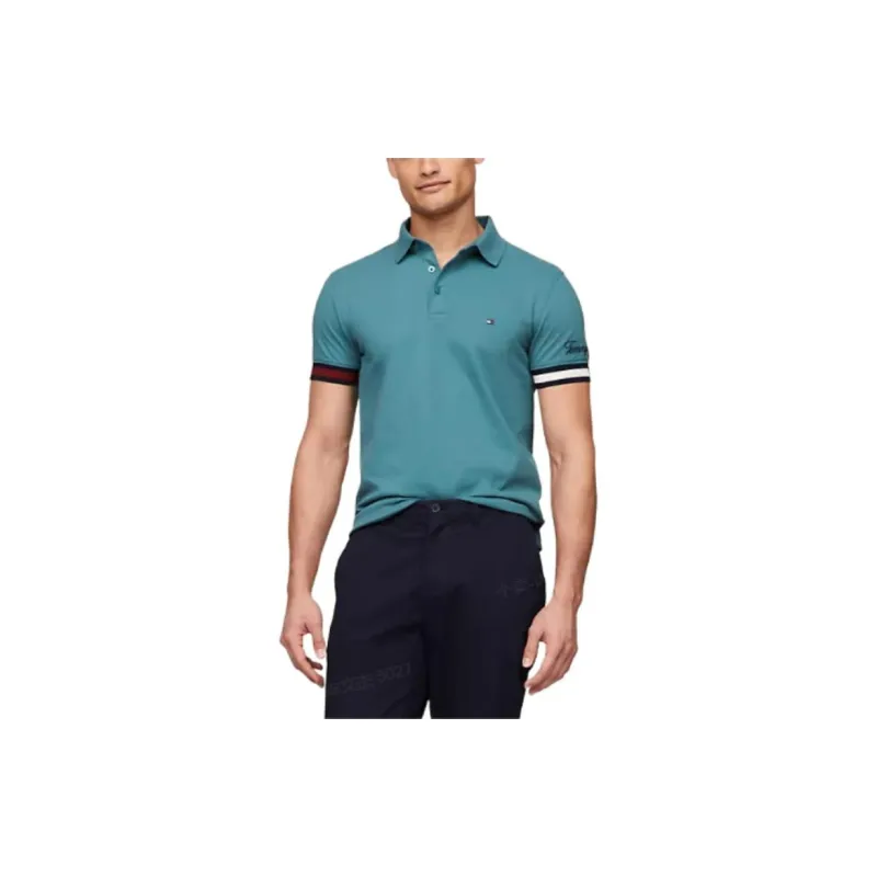 Tommy Hilfiger Polo Shirt Men's Green-0