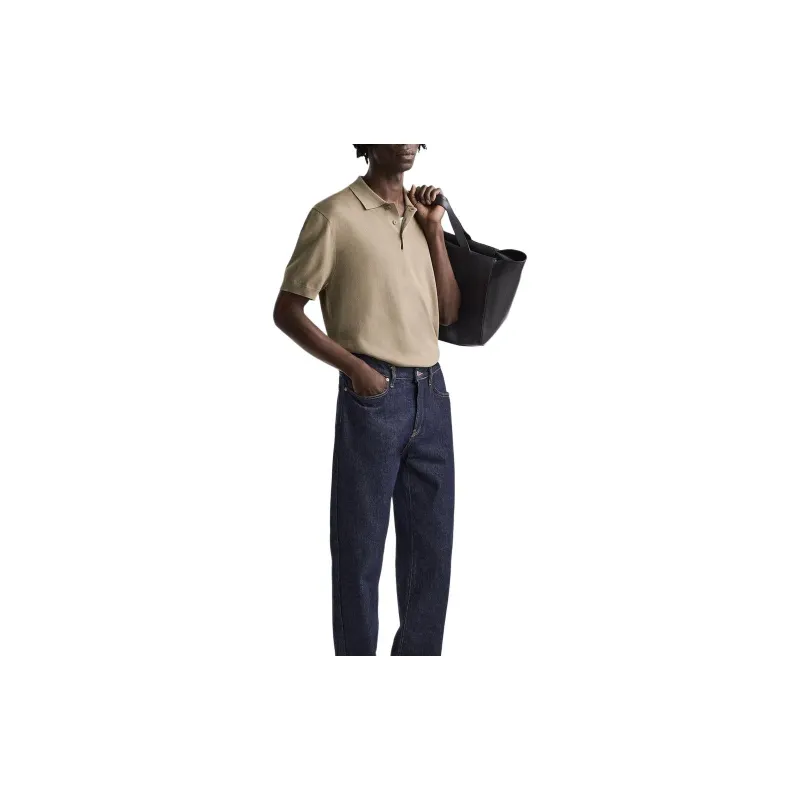 ZARA Polo Shirts Men Sand-4