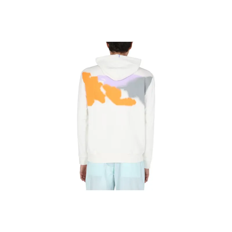 McQ Alexander McQueen Abstract Print Drawstring Hoodie-3
