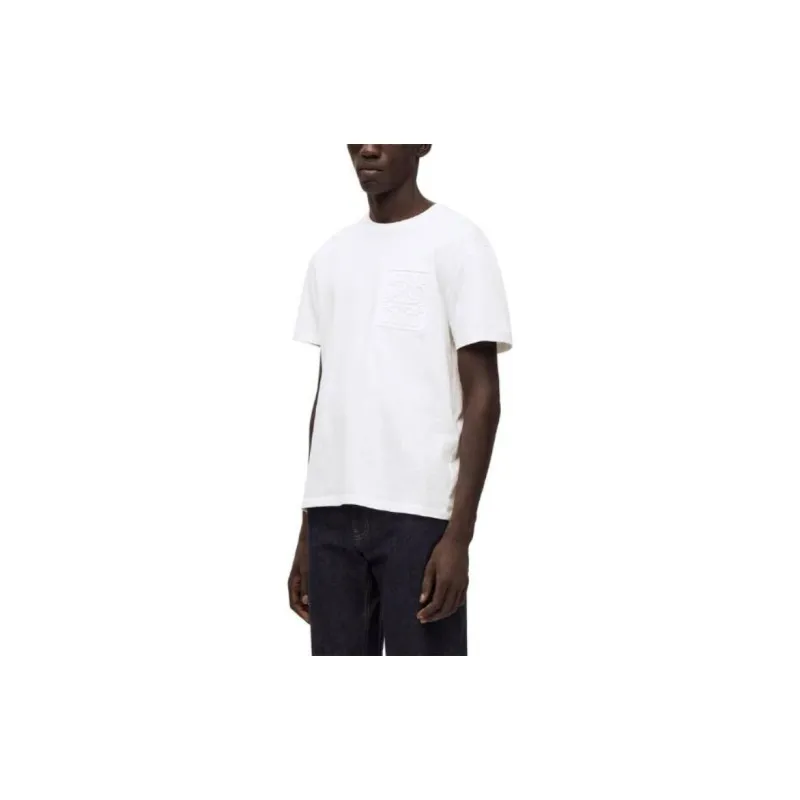 LOEWE Logo Embroidered Crewneck T Shirt-2