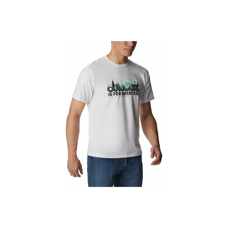 Columbia Sun Trek T Shirts Men White-2
