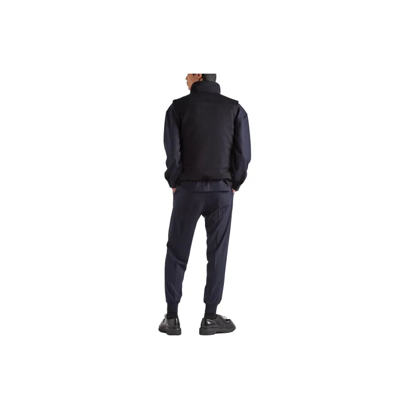 PRADA Logo-Triangle Zip-Up Gilet-2
