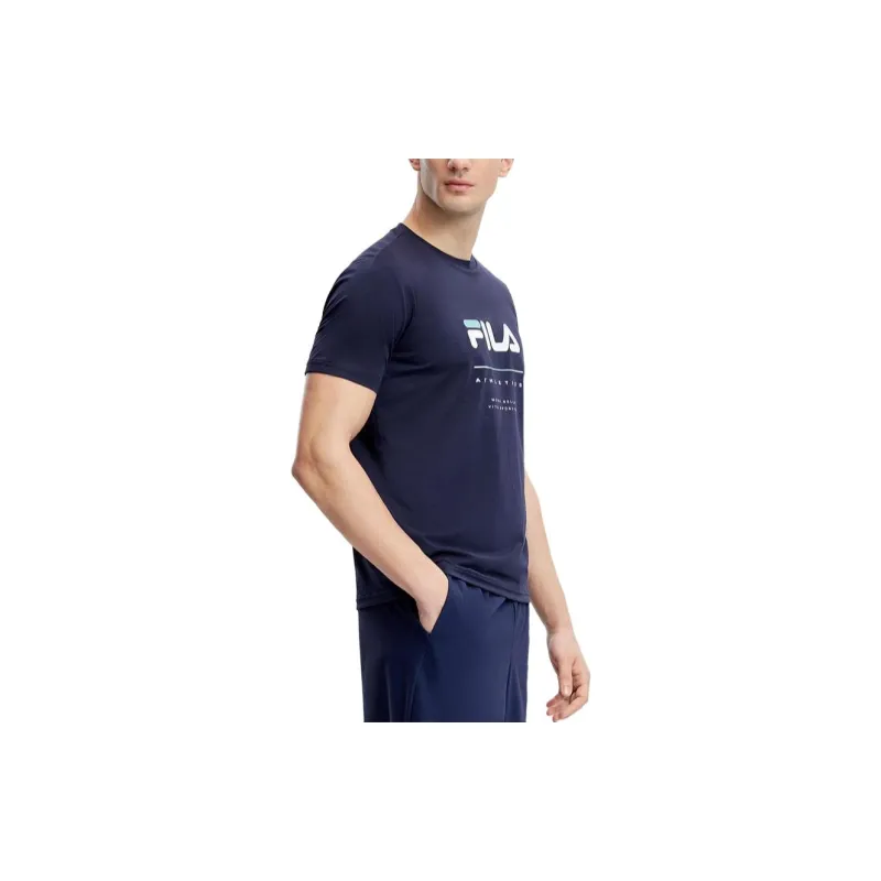 FILA T Shirts Men Navy Blue-5