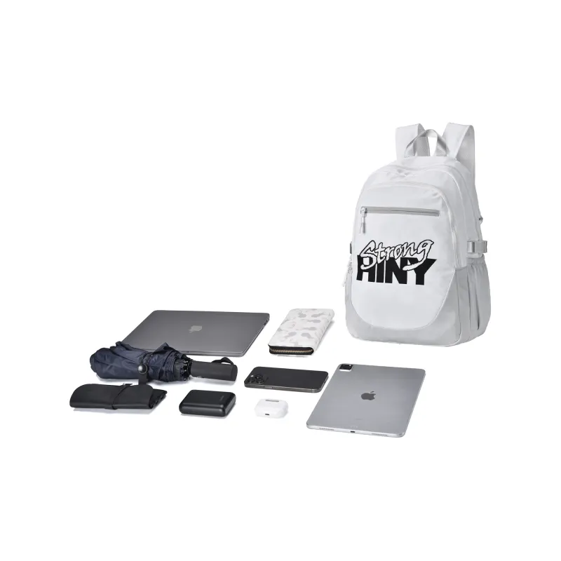 HINY Polyester Backpack 15.6 Inches Laptop Bag Regular Unisex Red-4