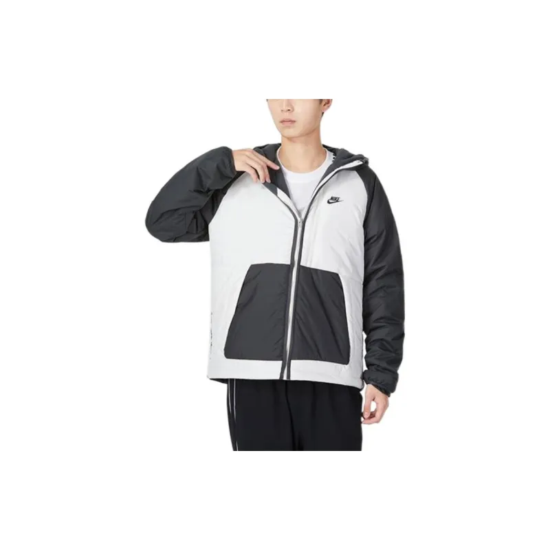 Nike Puffer Jackets Men Black Gray Color-1