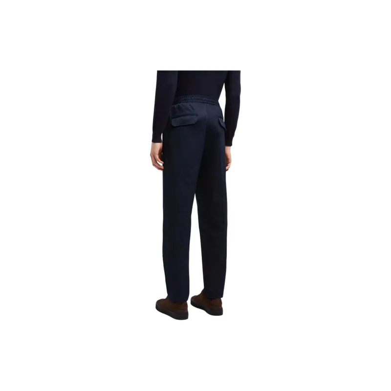 Moncler Drawstring Crepe Jogging Trousers-2
