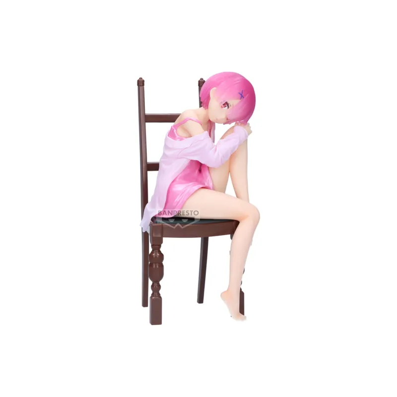 BANPRESTO Re Zero Starting Life In Another World Relax Time Ram Another Color Ver. Bonus Gifts-0
