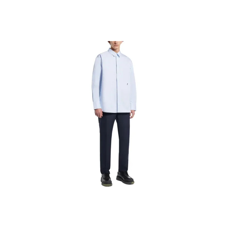Ferragamo Striped Cotton Shirt-1