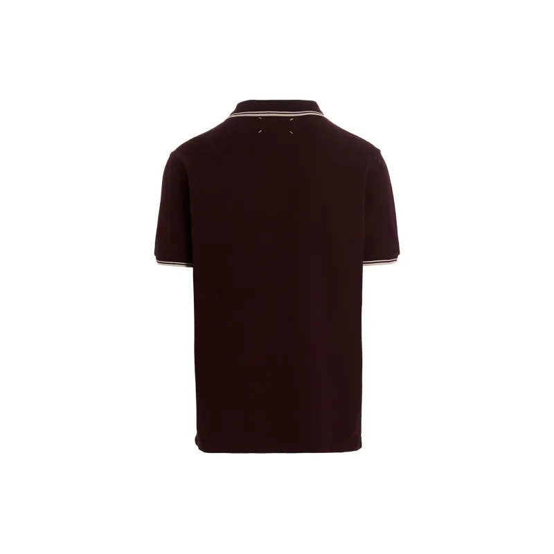 Maison Margiela Polo Shirt Men's Brick Red-1
