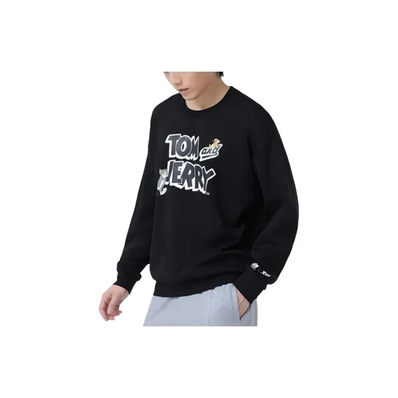 XTEP Vitality Series Sweatshirt Unisex Jet Black-3