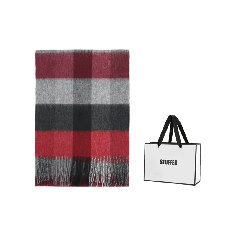 STUFFER 100% Pure Wool Knit Scarves Unisex-12