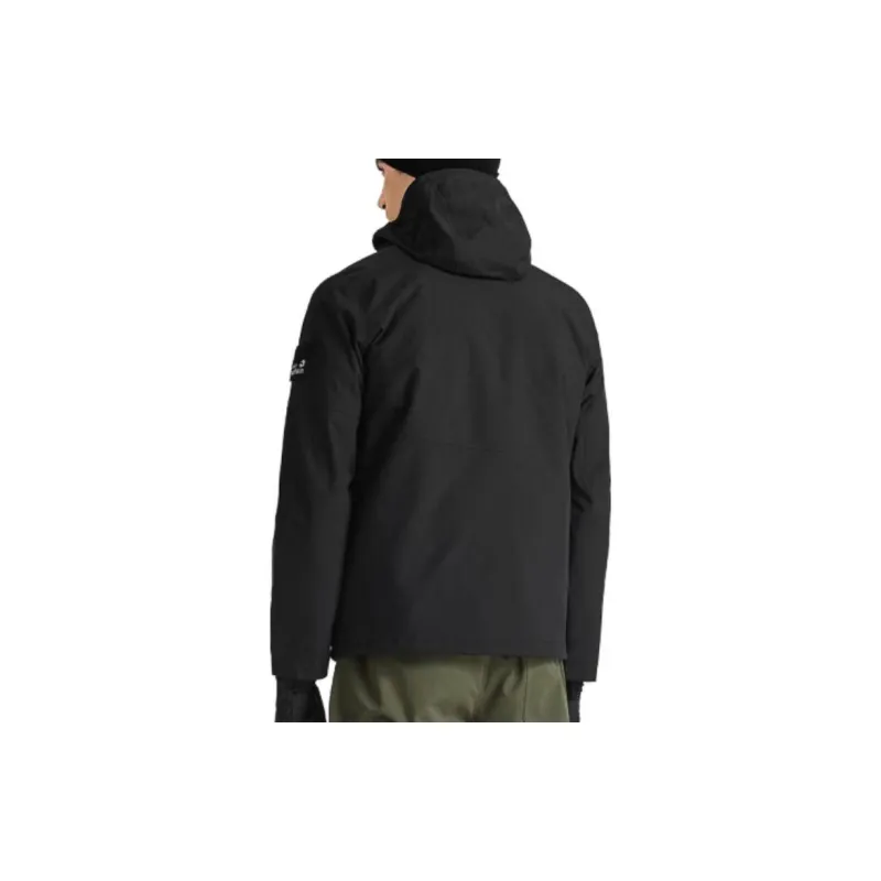 Jack Wolfskin Windproof Thermal Windbreaker Jacket Unisex Black-6