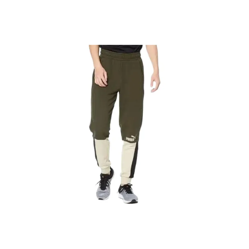 PUMA Knitted Sweatpants Men's Green-2
