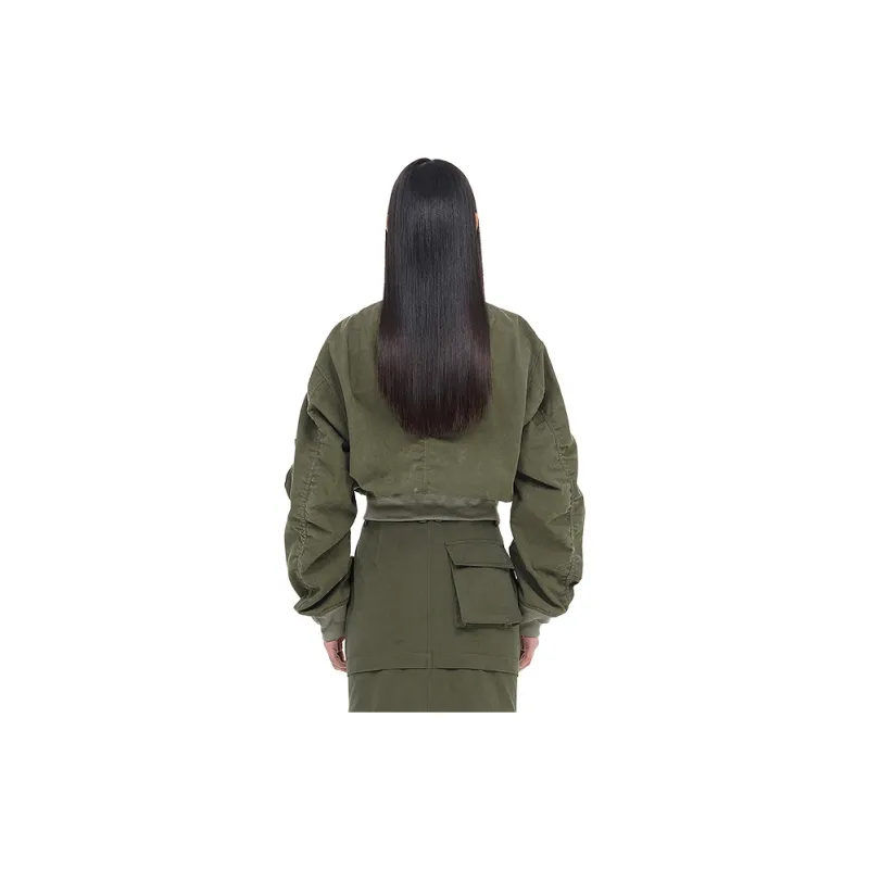 WE11DONE Zip up Sleeve pocket Bomber Jacket-4