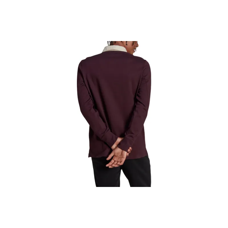 Adidas Polo Shirt Men's Dark Reddish Purple-2