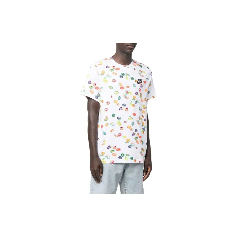 Nike T Shirts Men White-2
