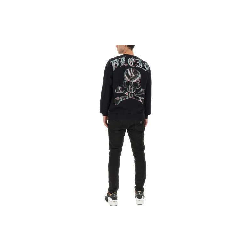 PHILIPP PLEIN Embellished Crewneck Sweatshirt-1