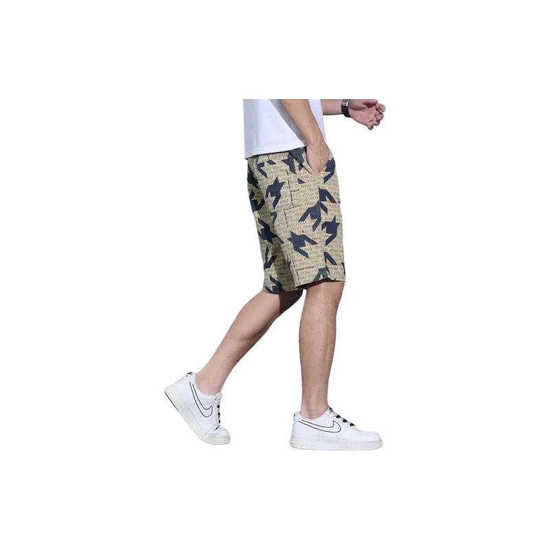 Tonlion Casual Shorts Men's Khaki-2