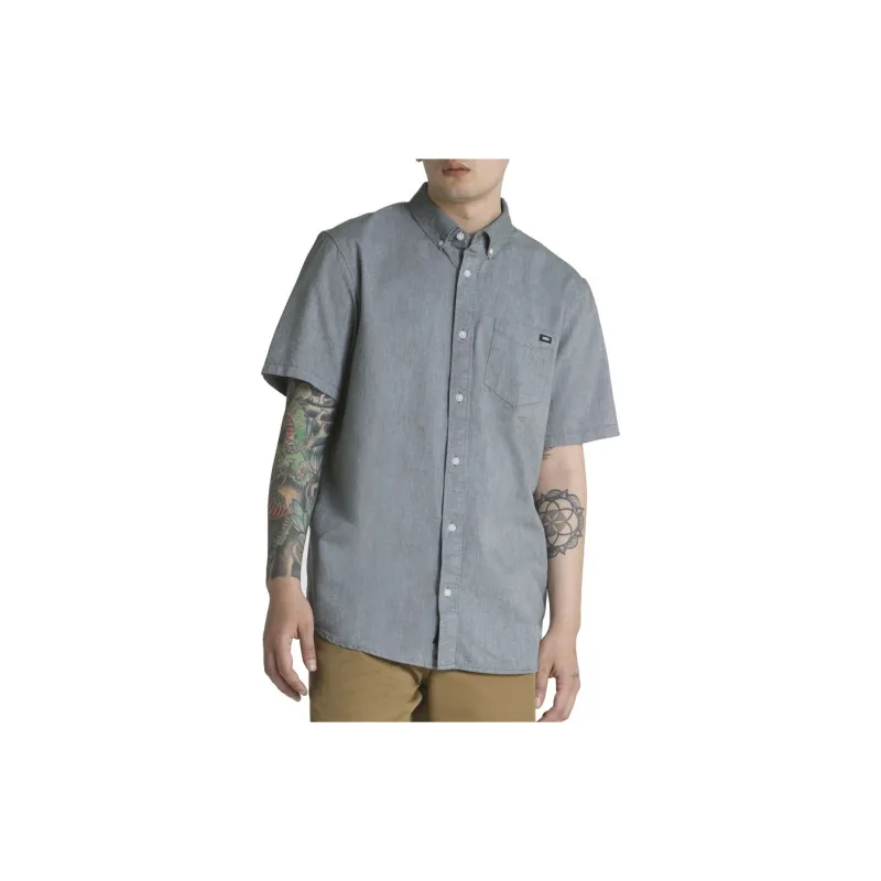 Vans Houser Buttondown Shirt Shirt Men's Gray-3