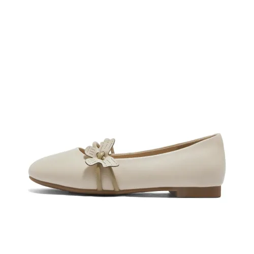 Senda Casual Single Shoes Women's Ecru