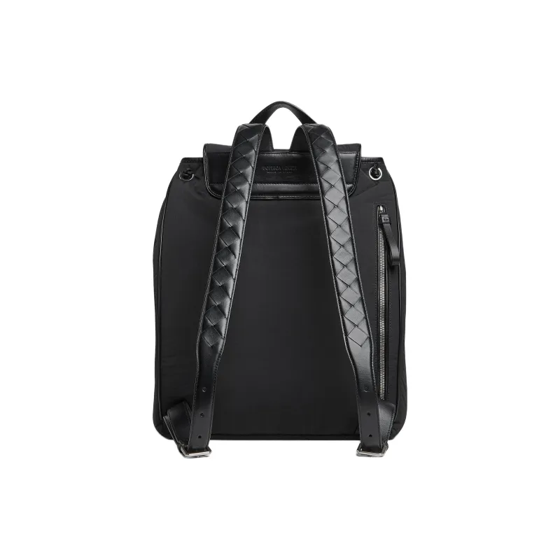 Bottega Veneta Nylon Backpack Men's Black-3