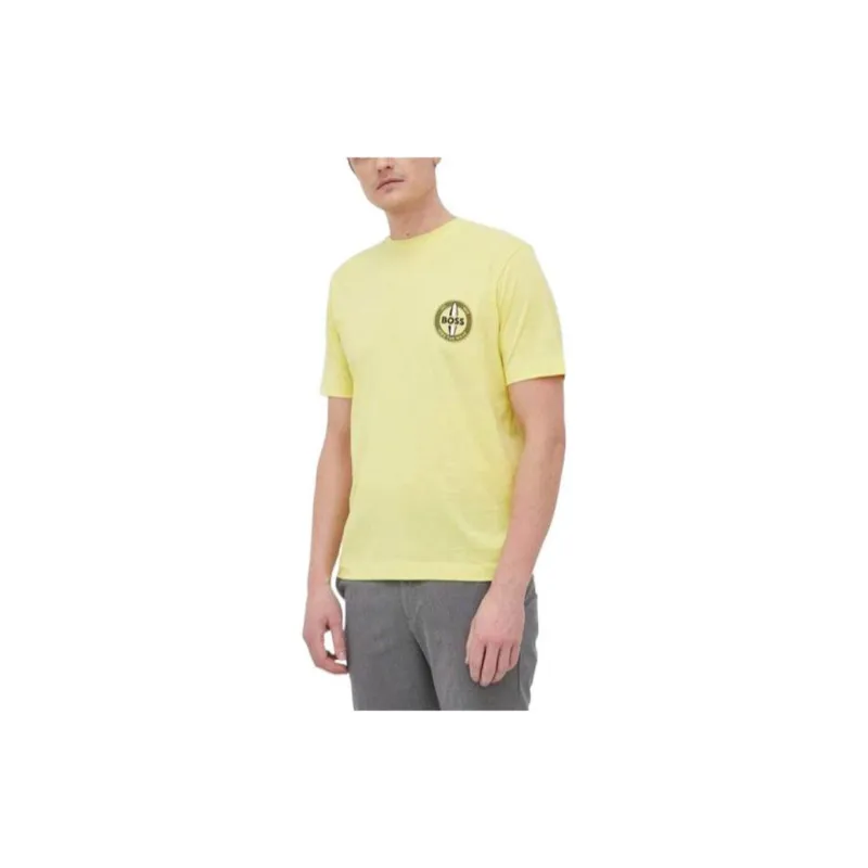 HUGO BOSS SS22 T Shirt Men's Yellow-2