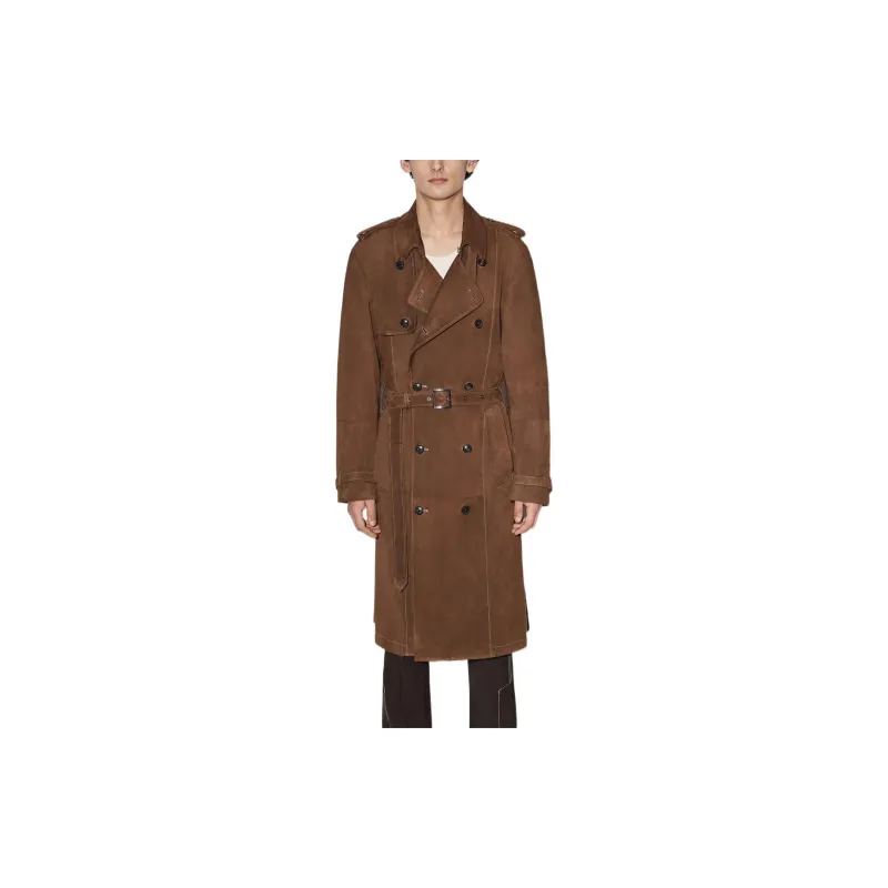 AMIRI Trench Coats Men Dark Brown-1