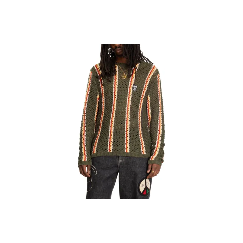 Stussy X Patta Striped Loose Gauge Sweater-2